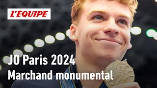 JO Paris 2024  Marchand champion olympique au 200m 4 nages  sa médaille dor la plus incroyable [upl. by Nosnibor]