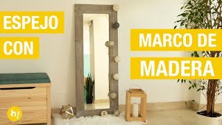 Cómo hacer un espejo de madera nórdico · Handfie DIY [upl. by Barnaby]