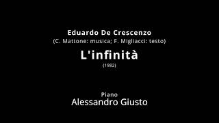 DE CRESCENZO Linfinità  Piano accompaniment karaoke [upl. by Deeraf]