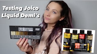 Testing Joico Lumishine Demi Permanent Liquid Toners with blendxsations [upl. by Tripp]