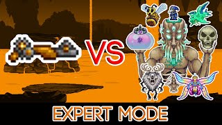 Terraria 1436  Clockwork Assault Rifle vs ALL Bosses Expert Mode [upl. by Soren]