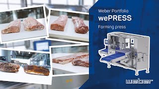 Forming press for bacon raw ham and fresh meat  Weber wePRESS [upl. by Imak]