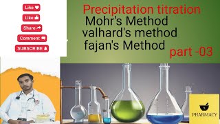 precipitation titration mahrs method valhards method fajans Method part 03 [upl. by Jephum]