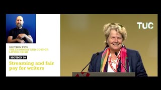 WGGB President Sandi Toksvig OBE at TUC Congress 2023 [upl. by Nowyt]