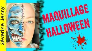 Maquillage Halloween Qui Fait Peur  Squelette [upl. by Nylyak]