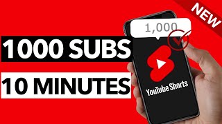 How To Get 1000 Subscribers on YouTube in 10 Minutes 2024 Update [upl. by Sined]