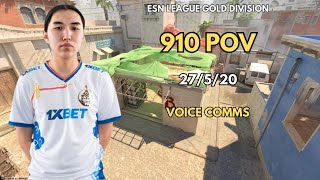 910 POV  VOICE COMMS 27520 CS2 ESN LEAGUE GOLD DIVISION September 28th 2024 [upl. by Nnor]