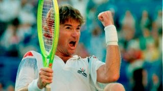 Jimmy Connors amazing point 1991 US Open [upl. by Mccutcheon]