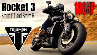 2024 Triumph Rocket 3 Storm GT and Storm R Motorcycle First Look [upl. by Edie]