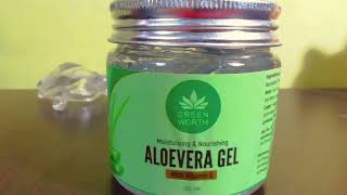 Green Worth Aloe Vera Gel  Full Review  Long Term Review  By Style Gyan [upl. by Adyahs]