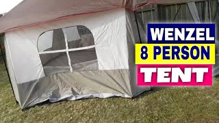 WENZEL KLONDIKE 8 PERSON TENT Camping Outdoors lightweight 2 room camping [upl. by Akapol]