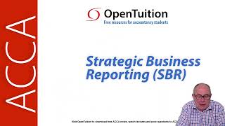 Introduction to ACCA Strategic Business Reporting SBR  ACCA SBR [upl. by Olympia]