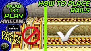 How To Use Rails In Minecraft  Java Edition [upl. by Ydnam]