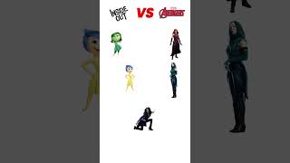 Inside out vs Marvel girl insideout2 marvel cartoon [upl. by Filbert]