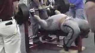 Andy Fiedler 585lb benchpress  125kg275lb raw [upl. by Murvyn]