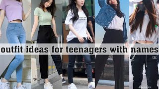 outfit ideas for teenagers with namesTHE TRENDY GIRL [upl. by Pasadis953]