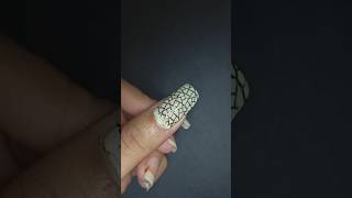 Easy Stamp Nail Art 💅🥰nails youtubeshorts shortvideo shorts viralvideo trending [upl. by Anadal]