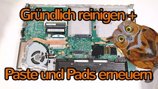 Lenovo ThinkPad T540p zerlegen und reinigen [upl. by Alemat]