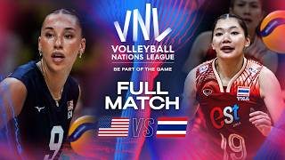 🇺🇸 USA vs 🇹🇭 Thailand  2024 VNL  Full Match Women [upl. by Macrae]