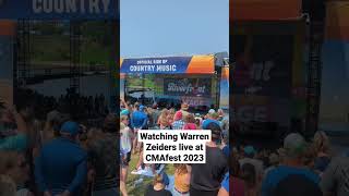 Warren Zeiders live at CMAfest [upl. by Ardnaxela]