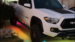 Installing RGBIC Underglow Lights Tacoma [upl. by Swec]