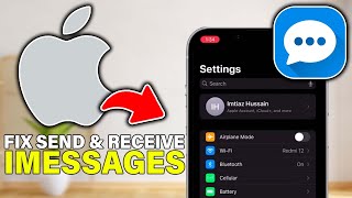 How to Fix Send And Receive iMessage Not Working on iPhone iOS 18 2024 StepByStep [upl. by Halik]