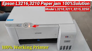 Epson L3210 Paper Jam Problem Solve Model L32003210321532163250 Red Light Blinking Solution [upl. by Hellah]