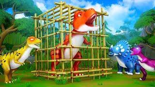 T Rex Lab Rescue Saving Baby Dinos from Allosaurus Attack Dinos Cartoon Adventure 2024 [upl. by Rehptsirhc]