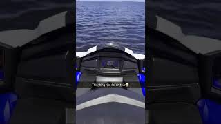 2024 Yamaha VX cruiser HO 19 top speed with 1 passenger in choppy water 2024vx yamaha19 19ho [upl. by Nelly]