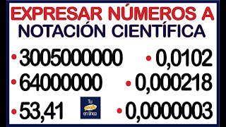 🚩EXPRESAR NÚMEROS EN NOTACIÓN CIENTÍFICA  🚀¡ Súper Fácil 🚀 [upl. by Nnylekoorb370]