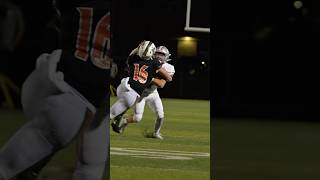 Stiff arm knocked his helmet off 😮 stiffarm helmet speedflex f7 riddel axiom football [upl. by Caswell567]