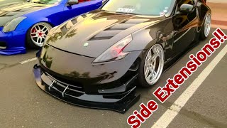 Installing NISSAN 370z Side Skirt Extentions [upl. by Ttennaej]