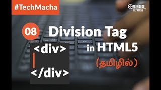 HTML5 Course  08 Division Tag in HTML5  TamilTutorial [upl. by Thecla]