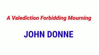 A Valediction Forbidding Mourning  John Donne MCQ [upl. by Tomasina591]