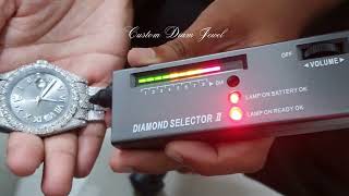 Moissanite Diamond Watch I Pass diamond Tester [upl. by Cis]