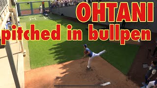 Ohtani pitched in bullpen on September 21st [upl. by Euqinotna]