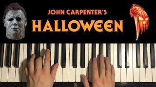 HOW TO PLAY  HALLOWEEN THEME  by John Carpenter Piano Tutorial Lesson [upl. by Ecnerol]