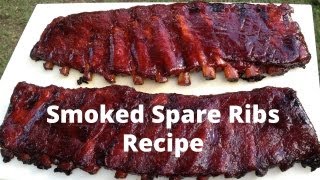 Spare Ribs Recipe  How To Smoke Spare Ribs [upl. by Aihtenyc]