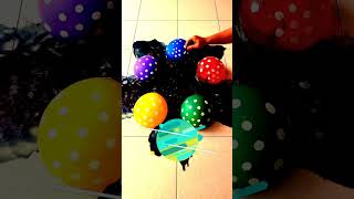 Popping colorful balloons funny colorcraft shortvideo [upl. by Annaohj855]