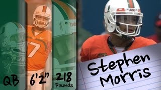 Official Highlights  Miami QB Stephen Morris [upl. by Nixie]