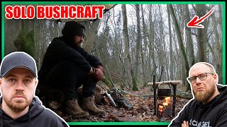 SOLO Bushcraft TAGESTOUR bei Neuschnee  Naturensöhne reagieren [upl. by Reamonn]