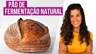 PÃƒO CASEIRO DE FERMENTAÃ‡ÃƒO NATURAL PARA INICIANTES  LEVAIN  24 HORAS FERMENTAÃ‡ÃƒO [upl. by Sylvia]