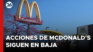 EEUU  Acciones de McDonalds siguen en baja tras la intoxicación mortal [upl. by Christal]