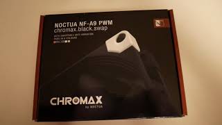 Noctua NFA9 PWN Chromax 92mm fan unboxing [upl. by Amron]