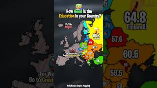 How Good is the Education in your Country LatinSlavicMappereurope map geography viral [upl. by Muns557]