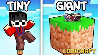 One GIANT Block vs One TINY Block in Minecraft [upl. by Cristabel130]