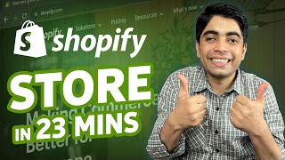 Shopify Store in 23 Mins  How To Build A Shopify Website  Shopify Beginner Guide [upl. by Irab]