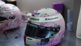 Preparing an F1 helmet  2021 Styrian Grand Prix [upl. by Noivax]