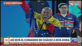 Discurso de Diosdado Cabello previo a conocer los resultados de las elecciones en Venezuela [upl. by Raval931]