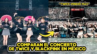 INTERNAUTAS COMPARAN EL CONCIERTO DE BLACKPINK Y TWICE EN MÉXICO [upl. by Sinnel]